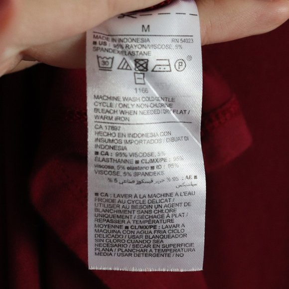 Burgundy Red A-Line Dress | 080 - Picture 3 of 4